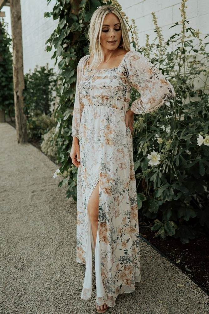 JH Dresses Florence Maxi Dress | Ivory Floral JH Dresses Florence Maxi Dress | Ivory Floral