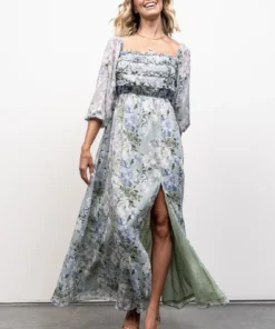 JH Florence Maxi Dress | Sage Floral 11 JH Florence Maxi Dress | Sage Floral