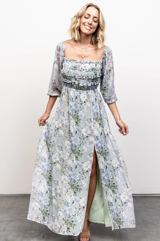 JH Florence Maxi Dress | Sage Floral JH Florence Maxi Dress | Sage Floral