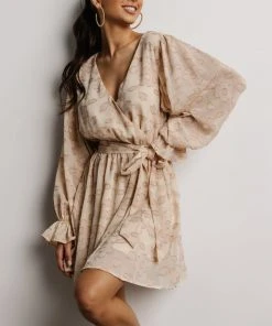 FT Shop All Frenchie Short Dress | Taupe Floral