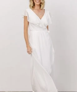 Soi Gaia Tulip Wrap Dress | Off White 12 Soi Gaia Tulip Wrap Dress | Off White