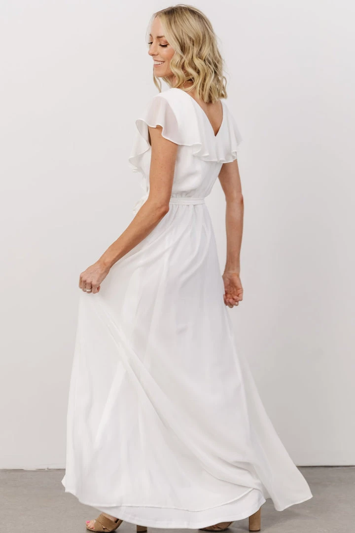 Soi Gaia Tulip Wrap Dress | Off White 7 Soi Gaia Tulip Wrap Dress | Off White