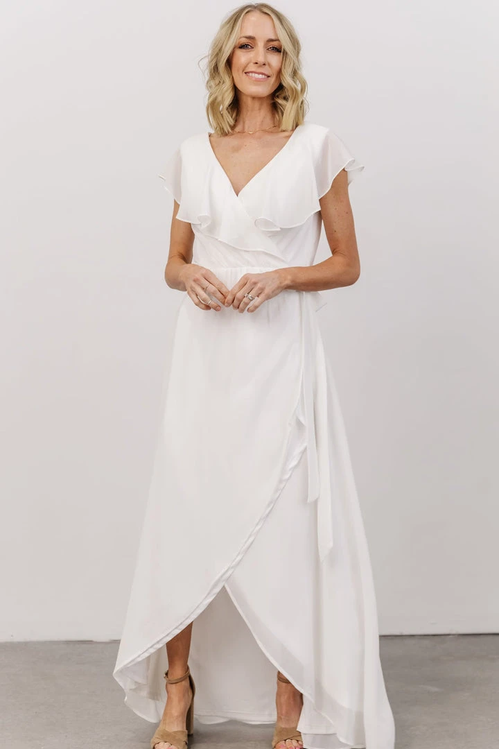 Soi Gaia Tulip Wrap Dress | Off White 2 Soi Gaia Tulip Wrap Dress | Off White