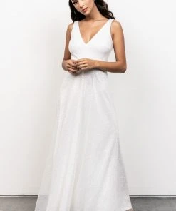 BB Custom Geneva Sparkle Gown | White