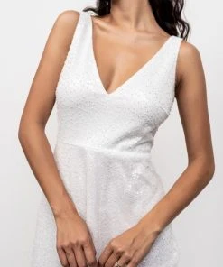 BB Custom Geneva Sparkle Gown | White