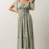 IL Gentry Midi Dress | Light Sage Floral