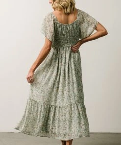 IL Gentry Midi Dress | Light Sage Floral