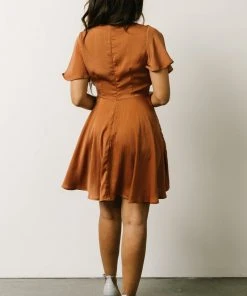 DD Dresses Gina Peek-a-Boo Mini Dress | Bronze