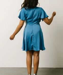 DD Dresses Gina Peek-a-Boo Mini Dress | French Blue