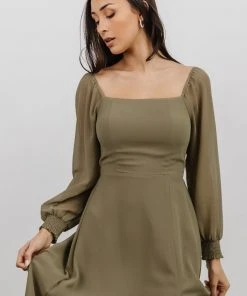 BB Custom Dresses Giselle Maxi Dress | Dusty Olive