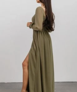 BB Custom Dresses Giselle Maxi Dress | Dusty Olive