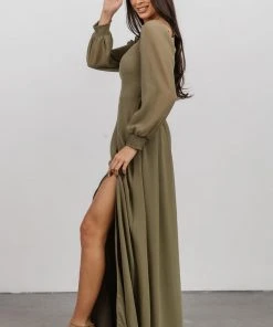BB Custom Dresses Giselle Maxi Dress | Dusty Olive