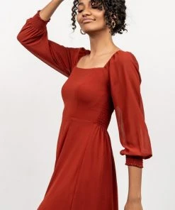 BB Custom Giselle Maxi Dress | Rust