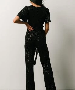 RR Shop By Style Glasgow Sequin Jumpsuit | Black