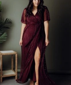 BB Custom Dresses Grace Sparkle Gown | Mulberry