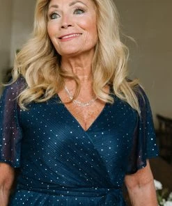 BB Custom Dresses Grace Sparkle Gown | Navy