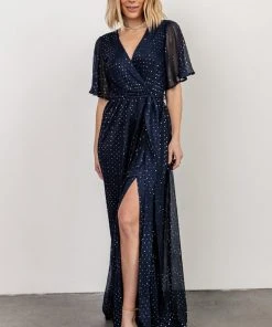 BB Custom Dresses Grace Sparkle Gown | Navy