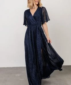 BB Custom Dresses Grace Sparkle Gown | Navy