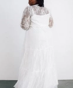 BB Custom Dresses Gypsy Lace Maxi Dress | White