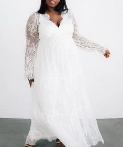 BB Custom Dresses Gypsy Lace Maxi Dress | White