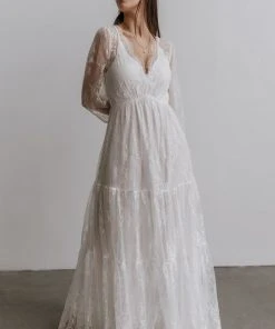 BB Custom Dresses Gypsy Lace Maxi Dress | White
