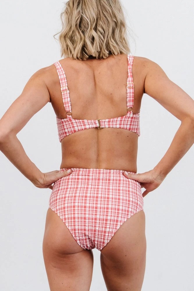 BJB Hamptons Plaid Bikini Bottom | Red Swim 4 BJB Hamptons Plaid Bikini Bottom | Red Swim