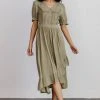 POL Hannah Midi Dress | Dusty Olive