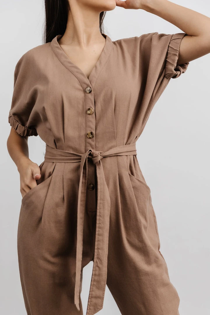 IL Boho Heidi Jumpsuit | Mocha IL Boho Heidi Jumpsuit | Mocha