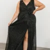 BB Custom Helen Tank Sparkle Gown | Black Dresses