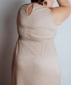 BB Custom Dresses Helen Tank Sparkle Gown | Champagne