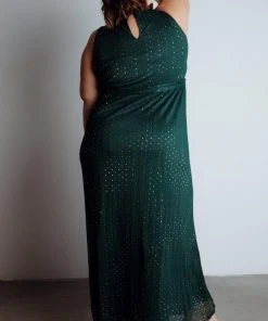 BB Custom Dresses Helen Tank Sparkle Gown | Emerald