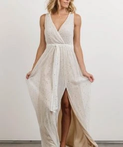 BB Custom Dresses Helen Tank Sparkle Gown | White