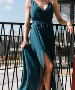 BB Custom Dresses Hera Maxi Dress | Peacock