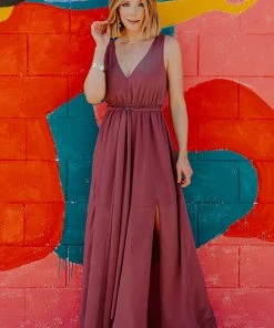 BB Custom Hera Maxi Dress | Vintage Plum