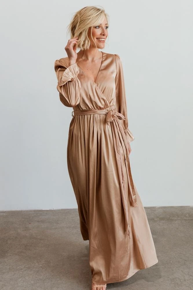 DD Holly Satin Maxi Dress | Champagne Dresses 6 DD Holly Satin Maxi Dress | Champagne Dresses