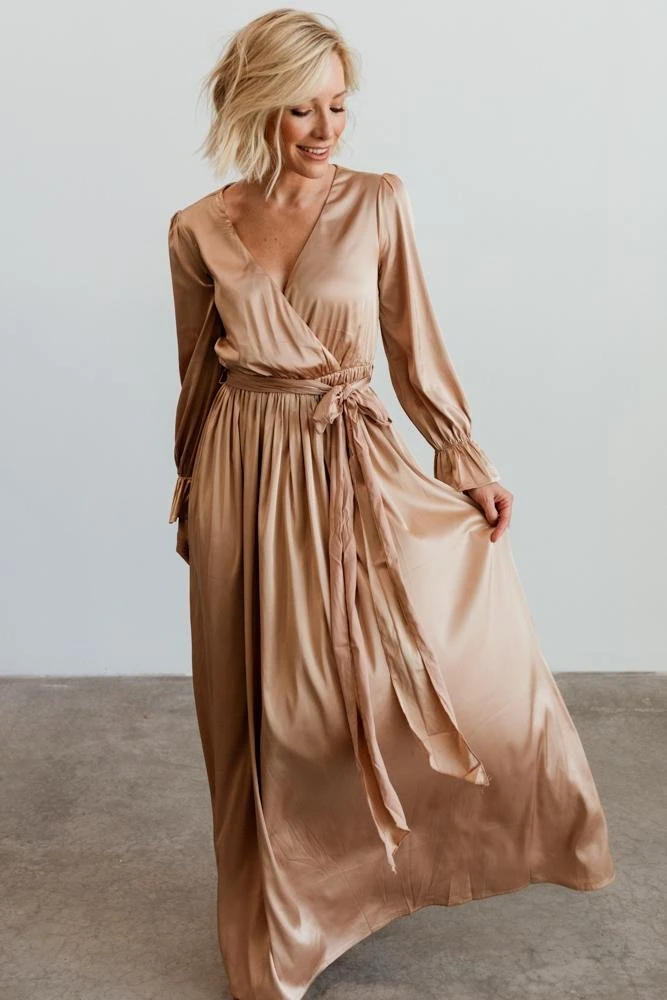 DD Holly Satin Maxi Dress | Champagne Dresses 5 DD Holly Satin Maxi Dress | Champagne Dresses