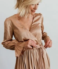 DD Holly Satin Maxi Dress | Champagne Dresses 29 DD Holly Satin Maxi Dress | Champagne Dresses