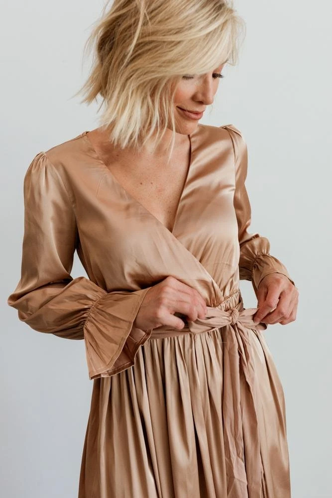 DD Holly Satin Maxi Dress | Champagne Dresses 14 DD Holly Satin Maxi Dress | Champagne Dresses