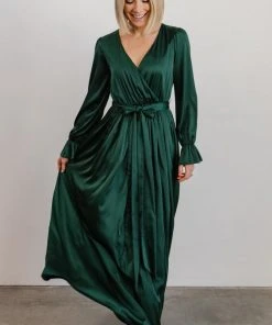 DD Holly Satin Maxi Dress | Dark Green Dresses 16 DD Holly Satin Maxi Dress | Dark Green Dresses
