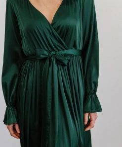 DD Holly Satin Maxi Dress | Dark Green Dresses 19 DD Holly Satin Maxi Dress | Dark Green Dresses