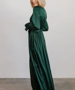 DD Holly Satin Maxi Dress | Dark Green Dresses 15 DD Holly Satin Maxi Dress | Dark Green Dresses