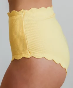 BJB Honolulu High Waist Bikini Bottom | Yellow Swim