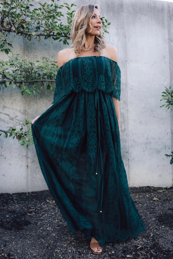 BB Custom Caroline Lace Maxi Dress | Emerald Dresses 2 BB Custom Caroline Lace Maxi Dress | Emerald Dresses