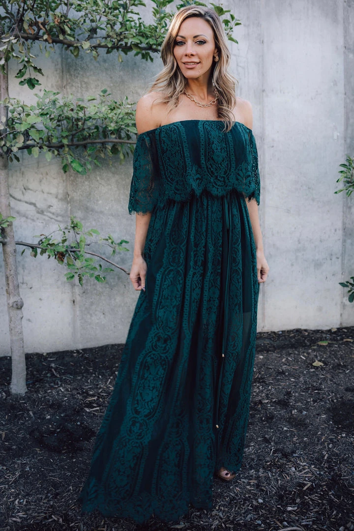 BB Custom Caroline Lace Maxi Dress | Emerald Dresses 10 BB Custom Caroline Lace Maxi Dress | Emerald Dresses