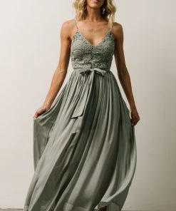 DD Imogene Lace Maxi Dress | Slate Grey Dresses 10 DD Imogene Lace Maxi Dress | Slate Grey Dresses