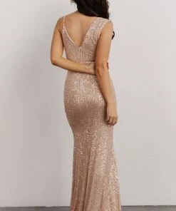 RR Isla Sequin Gown | Champagne Dresses 12 RR Isla Sequin Gown | Champagne Dresses