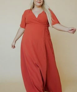 BB Custom Ivy Wrap Maxi Dress | Clay 35 BB Custom Ivy Wrap Maxi Dress | Clay