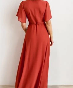 BB Custom Ivy Wrap Maxi Dress | Clay 27 BB Custom Ivy Wrap Maxi Dress | Clay