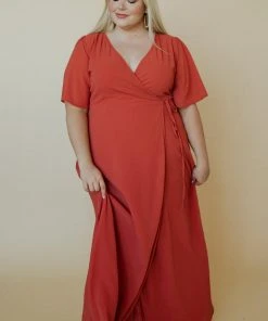 BB Custom Ivy Wrap Maxi Dress | Clay 33 BB Custom Ivy Wrap Maxi Dress | Clay