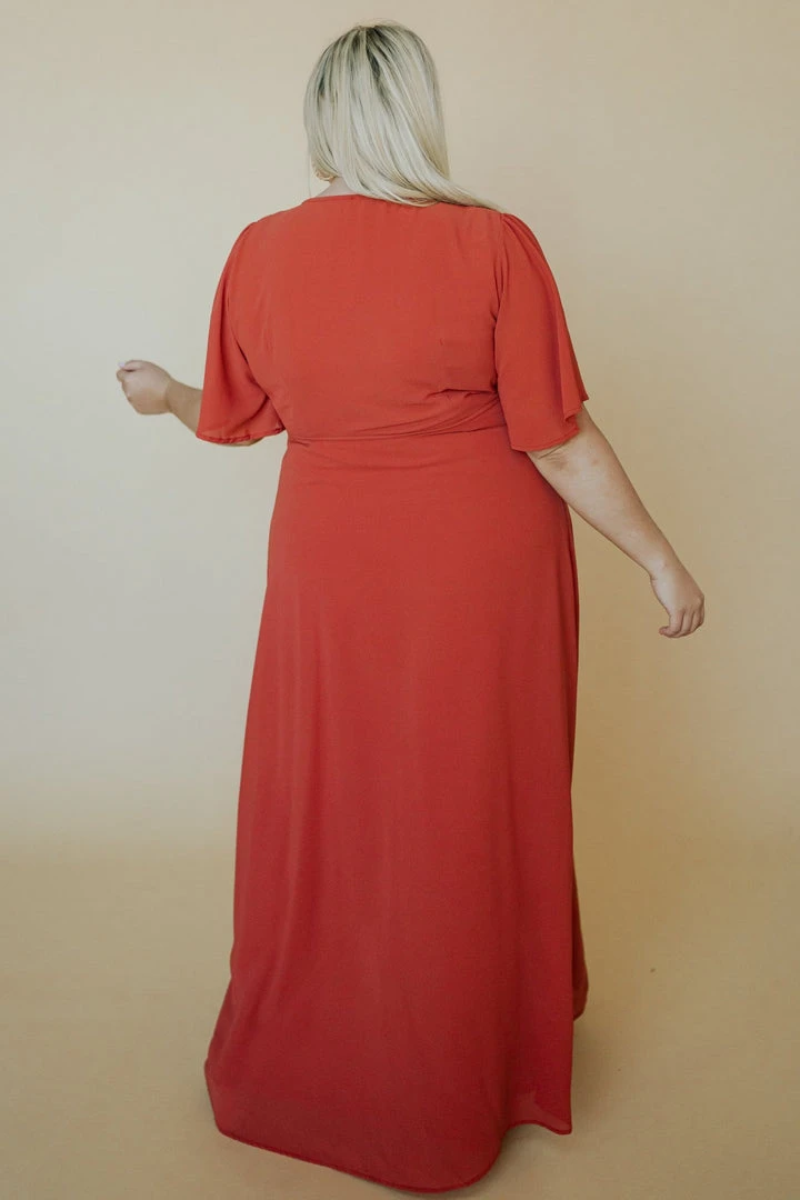 BB Custom Ivy Wrap Maxi Dress | Clay 11 BB Custom Ivy Wrap Maxi Dress | Clay